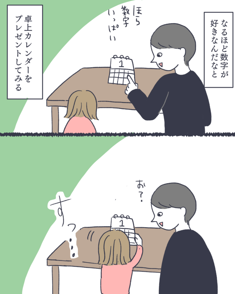 カレンダーをあげてみた